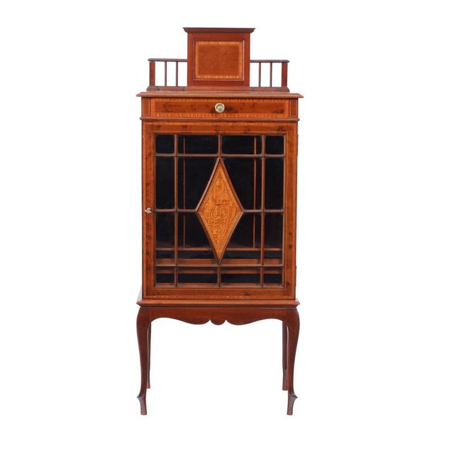 Edwardian Small Music Cabinet, England, 1900 For Sale - Image 9 of 10