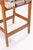 1990s Set of 4 Mid Century Benny Linden Teak Barstools With Geometric Upholstery 1990s For Sale - Image 5 of 9