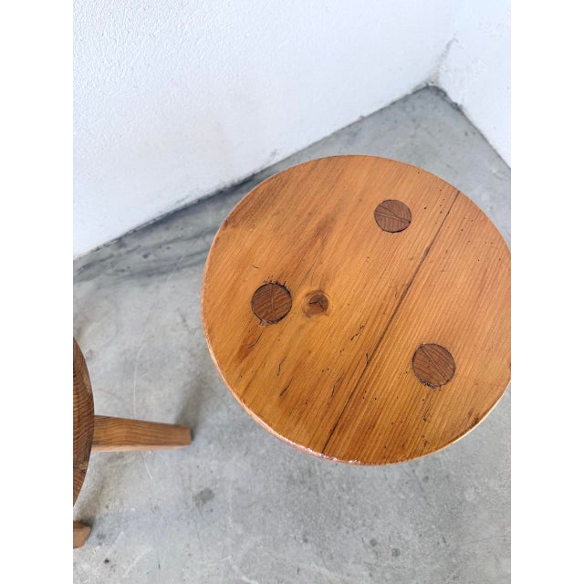 Vintage Tripod Stools, 1950s, Set of 4 For Sale - Image 14 of 18