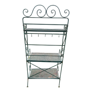 Beautiful Vintage Woodard Outdoor Baker’s Rack, Attributed