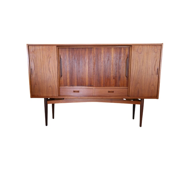 Teak Cabinet with Sliding Doors by Holger Christiansen, 1960s For Sale - Image 13 of 15