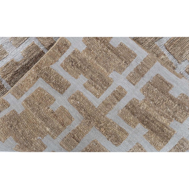 Textile Contemporary Harvin Design Rug – Handmade Hemp & Silk by Doris Leslie Blau For Sale - Image 7 of 7