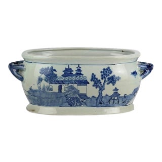 Oval Planter With Braided Handles For Sale