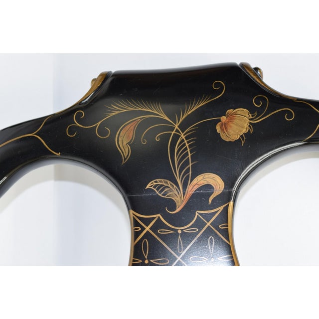 Karges Furniture Company Chinoiserie Lacquer Dining Table Chairs Set