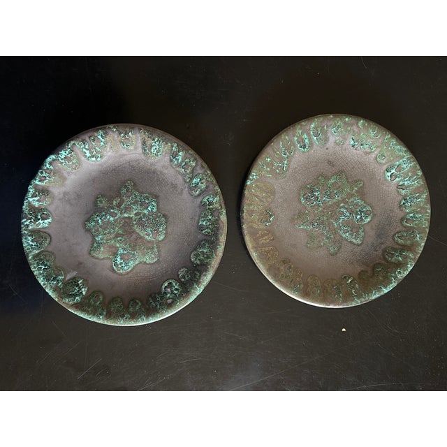 1970s Ceramic Dinner Plates from Petit Massé, 1970s, Set of 11 For Sale - Image 5 of 11