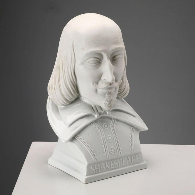 Herend, Bust of William Shakespeare, Porcelain For Sale - Image 13 of 13