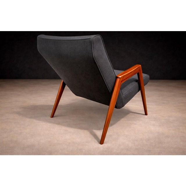 Armchair in Pau Marfim & Fabric, Pierre Weckx, 1950s - Lot 880 For Sale - Image 9 of 16