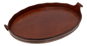 Antique Dutch Mahogany Serving Tray, 1880s