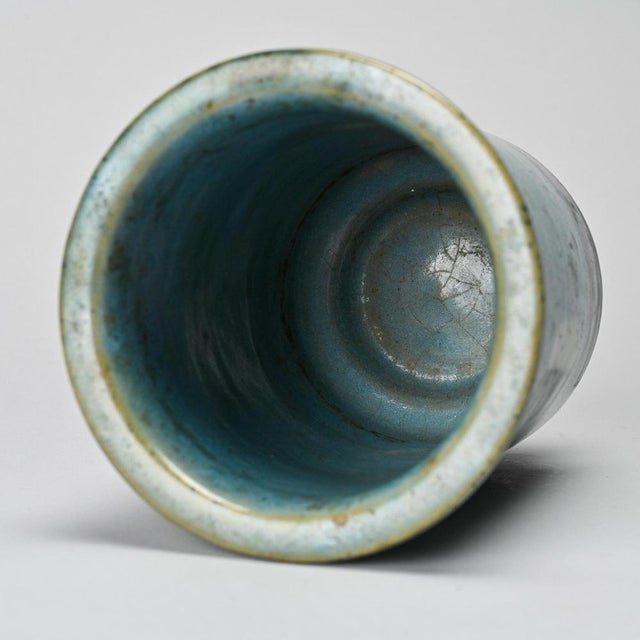 Small Glazed Ceramic Vessel by Menelika Pottery, 1950s For Sale - Image 9 of 13