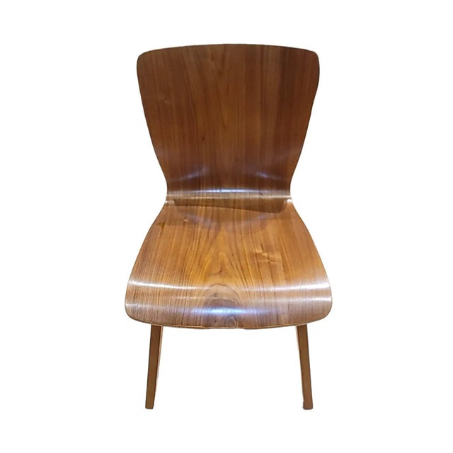 Recognizable for their simple and clean design, this set of Three West Elm Crest Bentwood dining chairs will add a retro...
