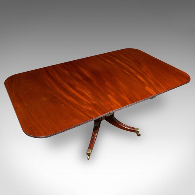 Antique 4-6 Seat Extending Dining Table, English, Country House, Centre, Regency For Sale - Image 9 of 12