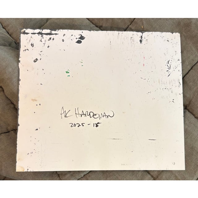 Contemporary Ak Hardeman Painting Abstract Primary Colors in Gold Plein Air Frame For Sale In Houston - Image 6 of 7