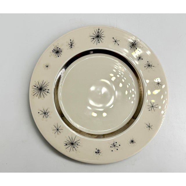 Ceramic 1950s Mid-Century Modern Atomic China Complete Set for Four Romance of the Stars by Fine Arts - 20 Pieces For Sale - Image 7 of 10
