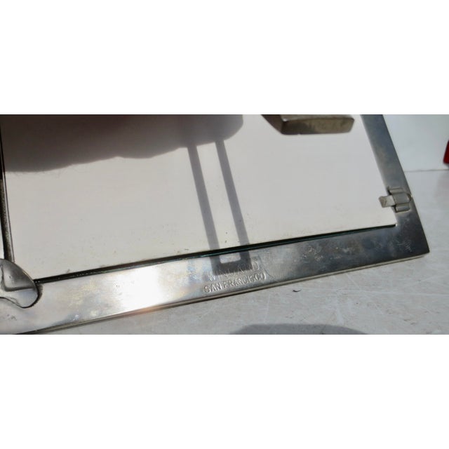 Modern Brushed Steel Photo Frame by Wingard San Francisco For Sale - Image 3 of 4