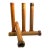 Industrial Wooden Roving Bobbins Large Factory Used Circa 1940 Set of 5 For Sale