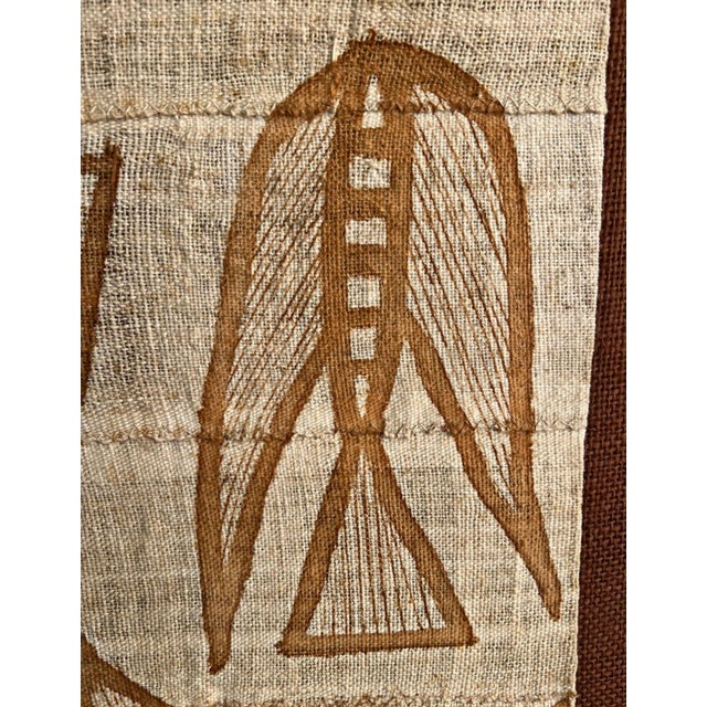 Vintage African Figural Korhogo Textile Wall Hanging For Sale - Image 9 of 9
