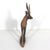 Wood Mid Century Modern Carved Gazelle Exotic Wood Sculpture African Animal Figurine Reindeer For Sale - Image 7 of 10