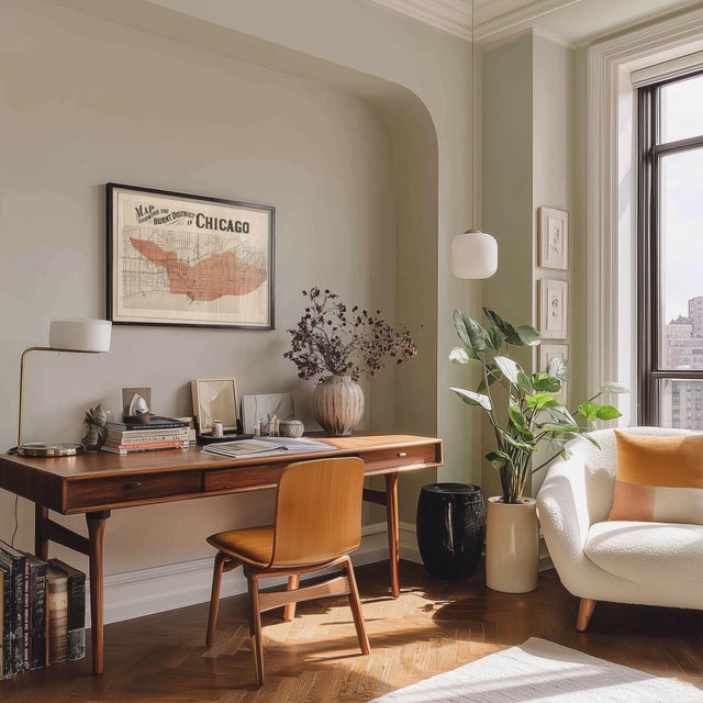 Chicago Fire Map Print For Sale - Image 4 of 10