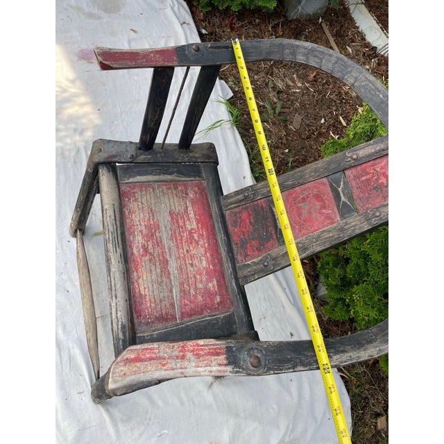 Late 19th-Early 20th Century Chinese Horseshoe Back Armchair For Sale - Image 11 of 12