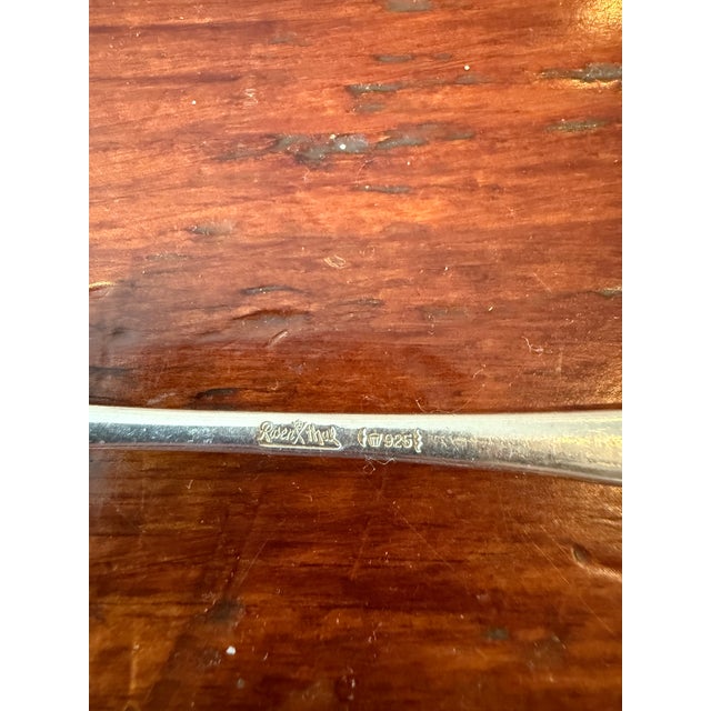 Silver Mid 20th Century Romance by Bjorn Rosenthal Sterling Silver 925 Soup Spoon For Sale - Image 8 of 11