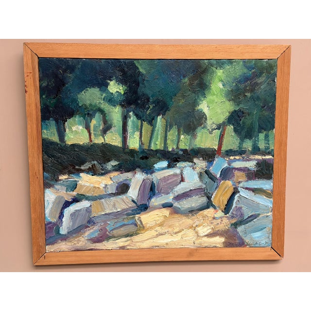 Jarl Lindblad, Landscape Composition, 1998, Oil on Canvas, Framed For Sale - Image 16 of 18