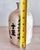 Beige Vintage Ceramic Japanese Hand Painted Sake Bottle With Bamboos Motif For Sale - Image 8 of 11