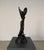 Metal Art Nouveau Bronze Dragonfly Woman Sculpture on Marble – 18” Tall For Sale - Image 7 of 10