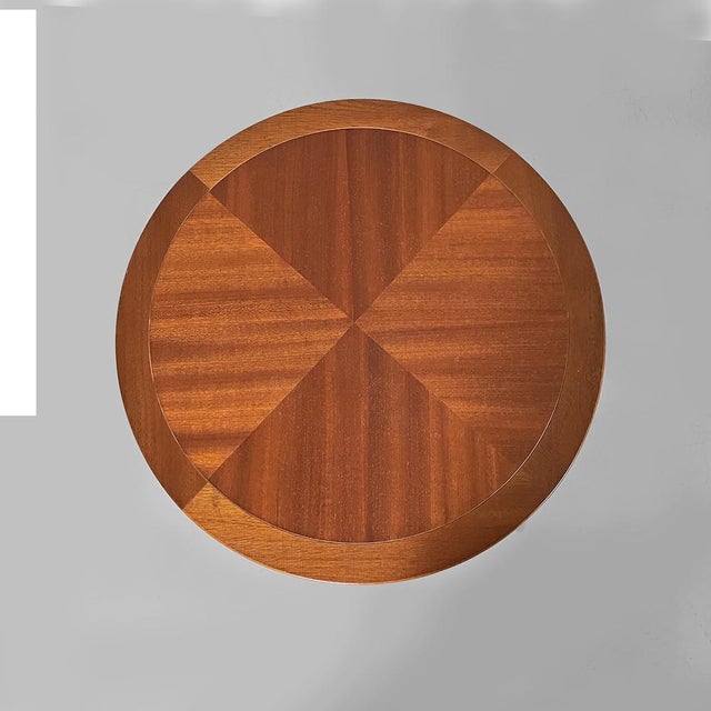 Mid-Century Modern Mid-Century Modern Round Coffe Table in Wood, Italy, 1950s For Sale - Image 3 of 11