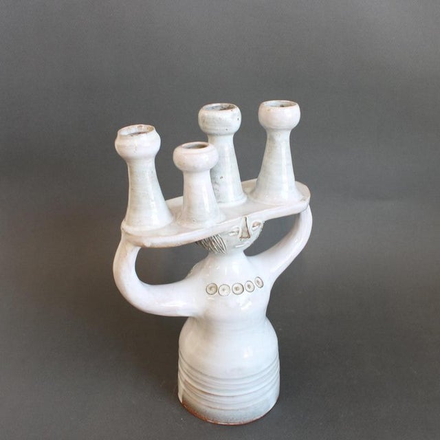 Sculptural Ceramic Pottery Porter Candleholder by Jacques Pouchain for Atelier Dieulefit, 1960s-1970s For Sale - Image 9 of 18