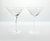 Contemporary Pair of Martini Glasses 6 3/4” 8oz Reached Banded Stripes & Dots Excellent condition. No chips, cracks, or...