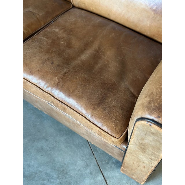 Bart Van Bekhoven Art Deco Leather Sofa For Sale In New York - Image 6 of 10