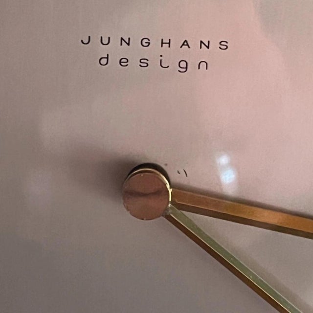 1960s Vintage German Junghans Table Clock by Max Bill, 1960s For Sale - Image 5 of 8