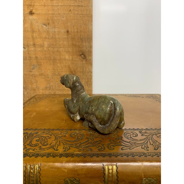 19th Century Chinese Recumbent Soapstone Horse Carving Figurine For Sale - Image 4 of 5