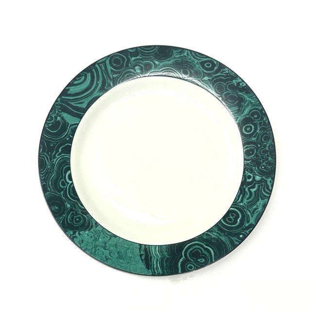 Green & Pink Banded Decorative Wall Plate Curation - Group of 7 For Sale - Image 12 of 12