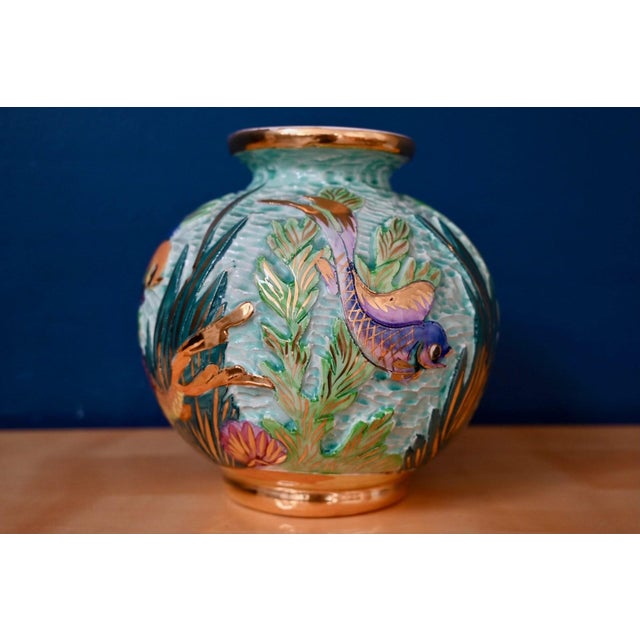 Vintage Ball Vase by Lamarche Monaco, 1960s For Sale - Image 3 of 14