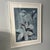 Original Framed Abstract Floral Monotype Print by Merrill Bullis