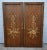 Vintage (1960s) Pair of Doors have a Regency Style. The Doors are Wood. Carved & Gilded. The Finish is Brown with Gold...