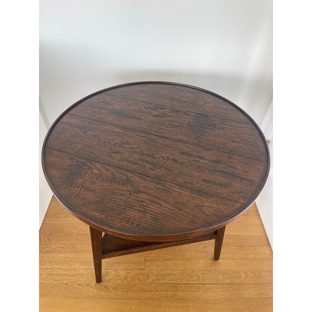 English Theodore Alexander Lawn Cricket Side Table - Like New For Sale - Image 3 of 7