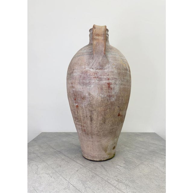 Large Antique Amphora with Swirl Pattern For Sale - Image 4 of 10