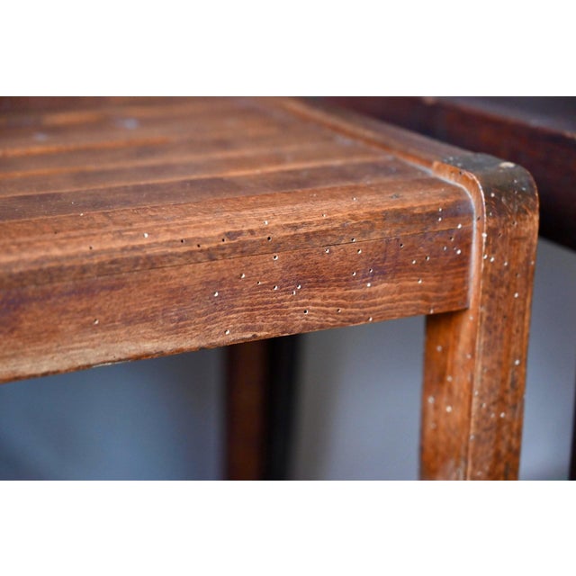 Brown Reconstruction Chairs from René Gabriel, 1940s, Set of 4 For Sale - Image 8 of 10