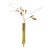 Vintage 1970s Harold Kerr Signed Modernist Brutalist Brass Cattail Wall Pocket Sculpture For Sale