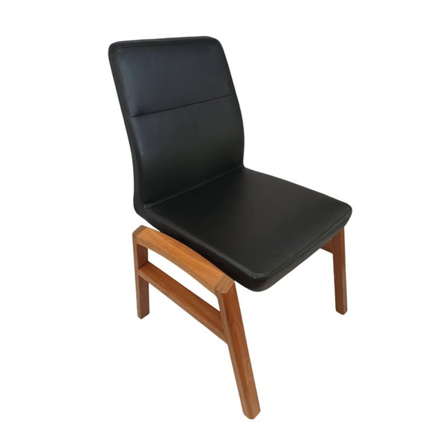 Vintage Leather Dining Chairs by Sven Christiansen, Set of 4 For Sale - Image 13 of 18