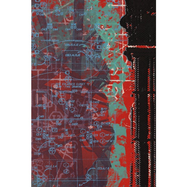 Judith Lipnik Perlow Column Series X 2003 Signed Serigraph in Colors on Paper For Sale - Image 4 of 4