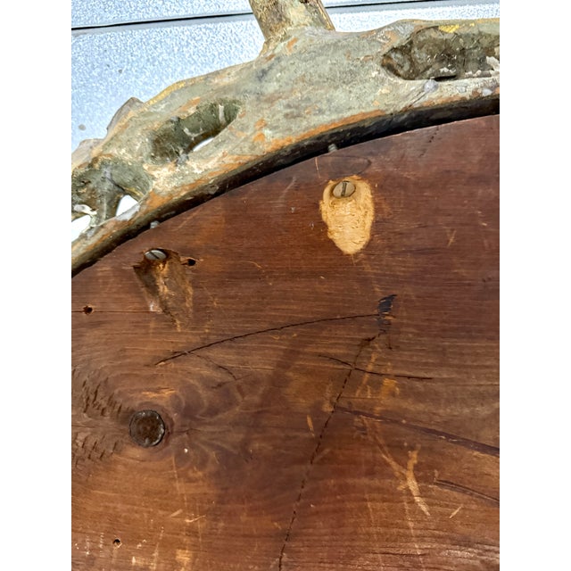 Monumental 19th-Century French Faux Bois Giltwood Mirror in the Naturalist Style For Sale - Image 9 of 11