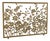 Aged Gold Lacey Floral Fireplace Screen For Sale