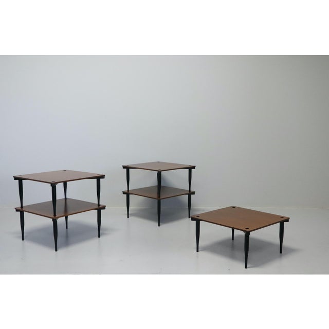 1950s Model T8 Stackable Tables by Vico Magistretti for Azucena Italia, 1954, Set of 6 For Sale - Image 5 of 18