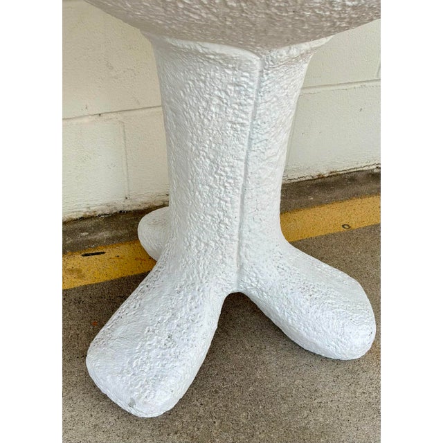 Noir Noir Company Brutalist Style White Laramy Side Table For Sale - Image 4 of 4