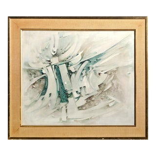 Abstraction, Signed Oil Painting by Jacques Zimmermann For Sale