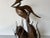 Brown Vintage Carved Wood Heron Bird Sculpture For Sale - Image 8 of 13