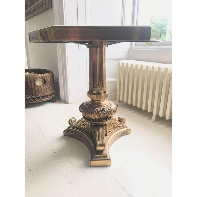 19th Century Gilt Bronze & Pietra Dura Marble Tables, Set of 2 For Sale - Image 3 of 5